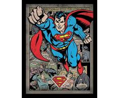 DC Comics FP11320P-PL Affiche EncadrÃ©e, Multicolore, 30 x 40 cm