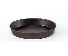 Pentole Agnelli pâtisserie et Pizza Moule à Tarte Rond pour Pizza, tôle, Bleu 32x32x4 cm Bleu