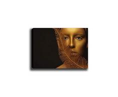 Bonamaison Peinture sur toile, multicolore, 50 x 70 cm - Conçu et fabriqué en Turquie