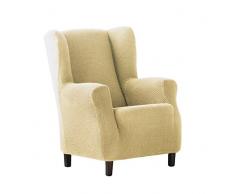 Eysa Cora Bi-Ãlastique repose-téte Housse de Fauteuil, Polyester Coton, Beige, 36x27x9 cm