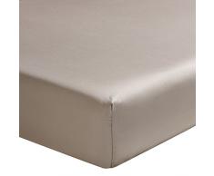 Designers Guild Noho Drap housse Satin de coton Cendre 90 x 190 cm