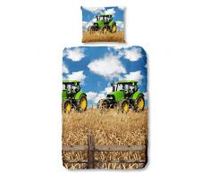 Good Morning Farmer Parure de Couette, Coton, Multicolore, 200x140x1 cm