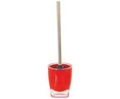MSV 140708 Tahiti Brosse WC Acier Inoxydable/PS 2 Tons Rouge 0,1 x 38,5 x 0,1 cm