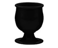 Zak Designs 0015-4462 Coquetier, mÃ©lamine, Noir, 5 x 5 x 6,5 cm