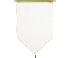 Lovely Casa RA11697010 MONNA Paire de brise bise Polyester Anis 90 x 60