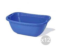 Glooke Selected Set 12 Bassine Ovale Plastique L.55 0473 à Organisation de la Maison et récipients, Multicolore, Unique