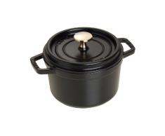 Staub 1101625 Cocotte Ronde Noir Mat 16 cm