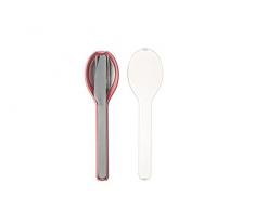 Rosti Mepal 105760076700 Set de Couverts 3 Pcs-Nordic Pink, Acier Inoxydable, Rose nordique 19,5 x 5,1 x 2,3 cm