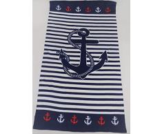 ORPHEEBS (1 Drap Marine), Microfibre, Serviette de Plage Divers modèles 80 x 160 cm