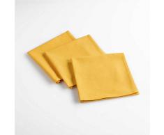 douceur dintÃ©rieur 3 serviettes de table 40x40 cm aubeline jaune