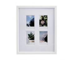 AmazonBasics Cadre photo pour instantanÃ© Instax - 4 photos - 8 x 5 cm, Blanc