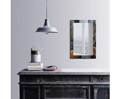 Bonamaison DÃ©coration Murale Impression sur Miroir EncadrÃ© sur Toile, Dimensions: 40 x 60 Cm - ConÃ§u et fabriquÃ© en Turquie