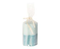 Bougies dAurora Janet Cierge en Forme de Fleur, Cire, Bleu, 7.5 x 7.5 x 10.2 cm