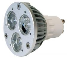 Transmedia LP2-33SL Power Spot LED 230 V 3 x 1 W GU10 Blanc Chaud