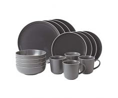 Royal Doulton Vaisselle 16 pièces Gris Ardoise