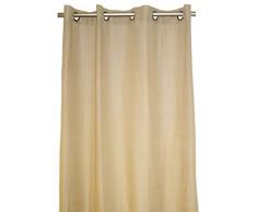 sans Voilage uni Wax Finish Voyage 135x265 Sable, Polyester