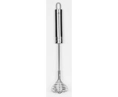 Fackelmann 40462 Fouet avec poignÃ©e Ovale 28cm en INOX, Acier Inoxydable, Argent, 28 x 5 x 5 cm