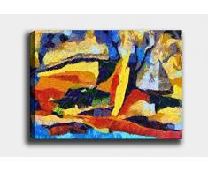 Bonamaison Peinture sur toile, multicolore, 70 x 100 cm - ConÃ§u et fabriquÃ© en Turquie