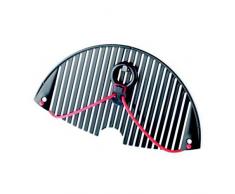 Moha 50409 Egouttoir Flexible, Pom/Silicone, Gris/Rouge, 20,5 x 11 x 1,8 cm