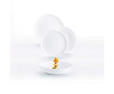 Luminarc - 9319101 - Vaisselle en Verre Opale Extra Résistant - 6 Personnes - 18 Pièces - Sans BPA - Fabriqué en France