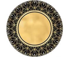 Amscan 591896 Glitz & Glam Assiettes en papier mÃ©tallisÃ© Multicolore