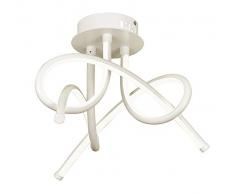 Viokef Lighting 4174100 3L Lustre Peppe, MÃ©tal, Blanc, 42 x 42 x 35