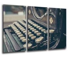 Tableau Moderne Photographique, Impression sur bois, Machine Ã dactylographier Vintage, 97 x 62 cm, ref. 26228