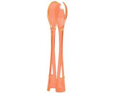 Mastrad F06109 Couverts à Salade Plastique Corail 29 x 4 x 29 cm