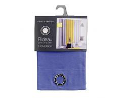 coton dintÃ©rieur rideau a oeillets 140x280 cm coton panama indigo