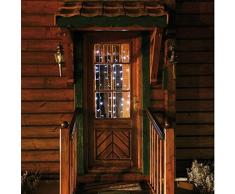 E=M6 5EEX572BB Rideau 100 LED, Plastique, Blanc/Bleu