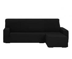 Martina Home Tunez Housse pour canapé avec Chaise Longue 32 x 17 x 42 cm Bras Droit Court (vu de Face) 32x17x42 cm Noir