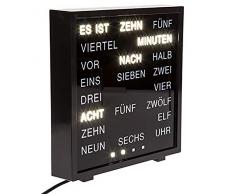 Out of The Blue Horloge LED avec Affichage du Mot Allemand