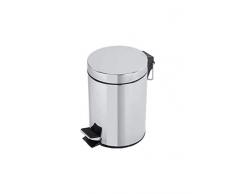 FERIDRAS 151009-b Poubelle, 3Â l, Chrome, 26Â x 23Â x 17Â cm