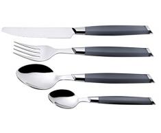 Jean Dubost 20274 Ménagère Angle Bi-Ton Gris 24 Pièces