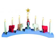 Star 656-80 Staffans Falar Chandelier 7 Lumières Bois 31 x 56 cm