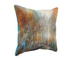 Picanova Coussin dÃ©coratif, Satin, Multicolore, 40 x 40 cm