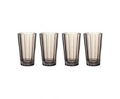 Villeroy & Boch Opéra Smoke Verre à long drink, Lot de 4, 340 ml, Cristal, Transparent/Gris