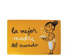 laroom 13739 â Place Table la Meilleure mère du Monde, Couleur Orange