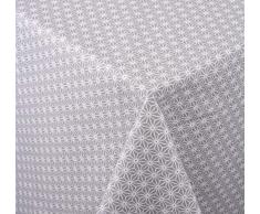 Venilia Osaka Taupe Linge de Table Nappe Anti Tache, Imperméable, Coton, ovales, 160 x 240 cm, 55145