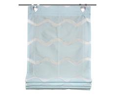Home Fashion 091/535â3507 130 x 0045 Aqua Store Bateau décoratif en Tissu scherli, Plastique, Aqua, 130 x 45 cm