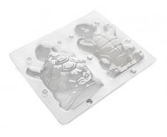 IBILI 796300 Moule Tortue 3D, Autre, Transparent