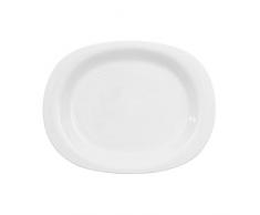 Villeroy & Boch New Cottage Basic Plat de service, 34 cm, Porcelaine Premium, Blanc
