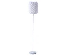 Luminaire Iris, lampadaire dÃ©coratif polypropylÃ¨ne, 60 W, blanc, Ã¸ 30 x H 150 cm