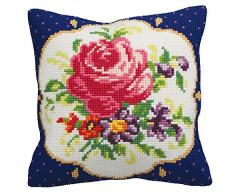 Collection DArt 5140 Meissen Gauche Kit de Coussin Gros Trous Coton Multicolore 50 x 45 x 0,1 cm