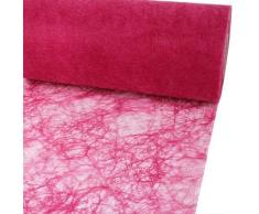25 m sizo Flor® Original Chemin de Table pour 30 cm, Couleurâ¯: Fuchsia