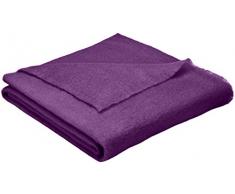 Couverture Extra douce-100% Mohair -OURSON - Violet B8 - 220 x 240