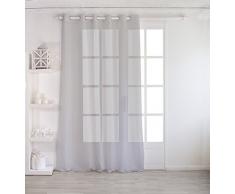 Enjoy Home 2001GR240240 Voilage Sablé Grande Largeur 240x240cm avec 8 Åillets Gris, Polyester, 240x240 cm