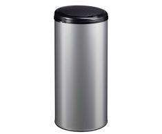 Poubelle Ã Ouverture par Pression, 45 L, Gris MÃ©tal