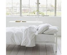 Designers Guild - Union Square Gold Drap Plat Percale de Coton Blanc 180 x 290 cm