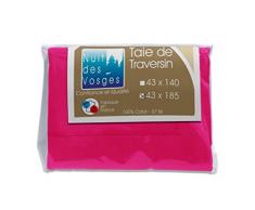 Nuit des Vosges 2099522 Cotoval Taie de Traversin Uni Coton Fuchsia 43 x 185 cm